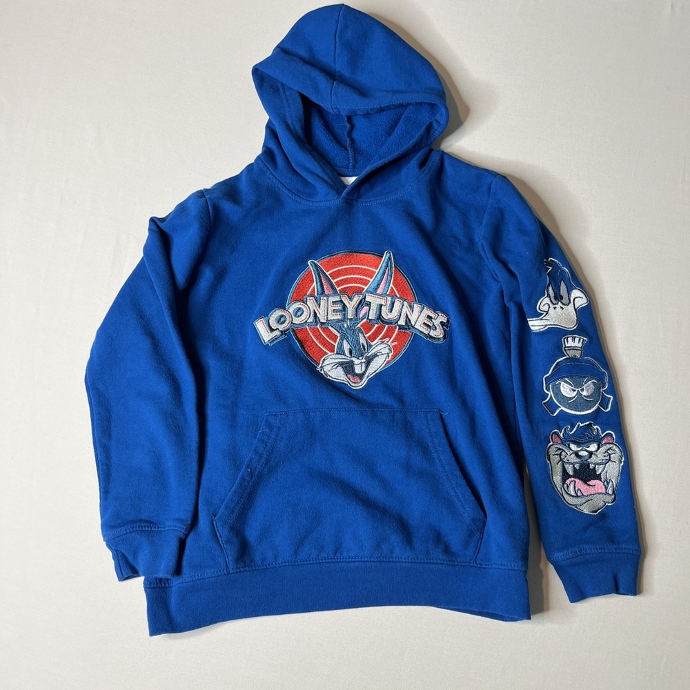 Vintage Kids Looney Tunes Blue Sweatshirt Size XL 14/16